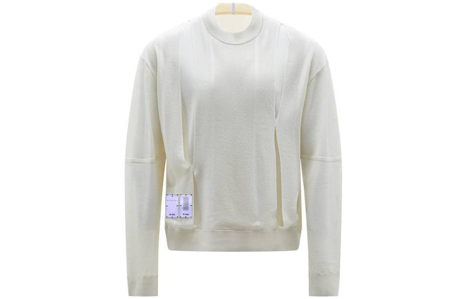 Alexander McQueen Logo Patch Crewneck Sweatshirt White () 661140-RRN02-9001
