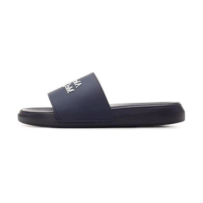 Alexander McQueen Logo Pool Slides 'Navy'