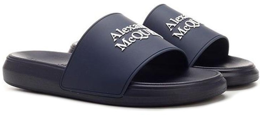Sandalias Alexander McQueen Logo Pool 'Navy'. 663564-W4RF0-4085 Order Sandalias Alexander McQueen Logo Pool 'Navy'. 663564-W4RF0-4085