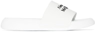 Order 亚历山大·麦昆 白色logo凉拖鞋 663564-W4RF0-9061