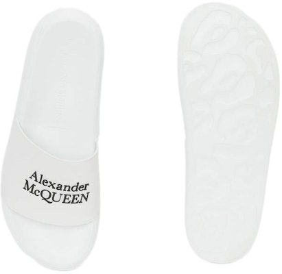亚历山大·麦昆 白色logo凉拖鞋 663564-W4RF0-9061 Purchase 亚历山大·麦昆 白色logo凉拖鞋 663564-W4RF0-9061