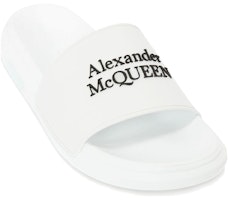 Selipar Kolam Alexander McQueen Logo 'Putih' 663564W4RF09061 Lookbook Selipar Kolam Alexander McQueen Logo 'Putih' 663564W4RF09061