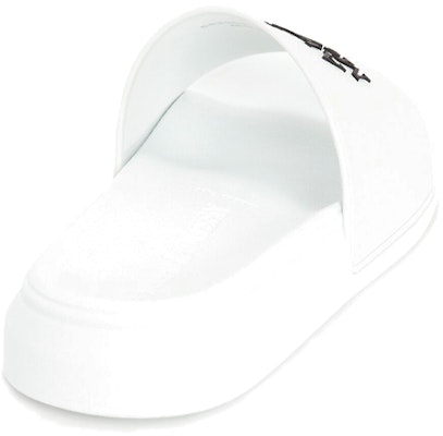 Alexander McQueen Logo Pool Slides 'White' 663564W4RF09061 Shop Alexander McQueen Logo Pool Slides 'White' 663564W4RF09061
