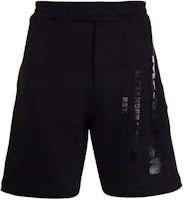 Alexander McQueen Logo Print Casual Shorts Black 688717-QSZ81-0911 Alexander McQueen Logo Print Casual Shorts Black 688717-QSZ81-0911