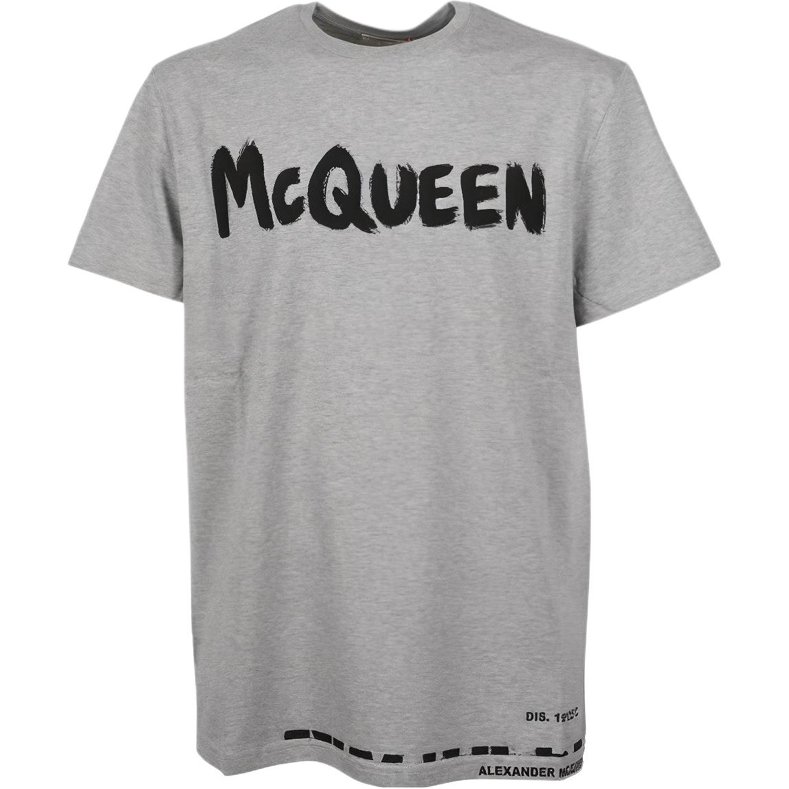 Alexander McQueen Logo Print Crewneck T-Shirt 622104-QTZ57-0902