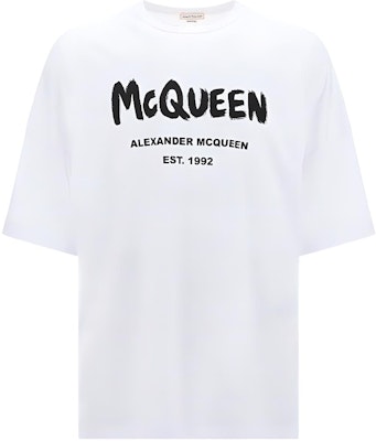 Alexander McQueen Logo Print Crewneck T-Shirt Putih FW22 Baju-T 704969-QTZ04-0900 Buy Alexander McQueen Logo Print Crewneck T-Shirt Putih FW22 Baju-T 704969-QTZ04-0900