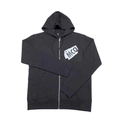 Alexander McQueen Logo Print Drawstring Hoodie Jacket Black 331653-RER28-1000
