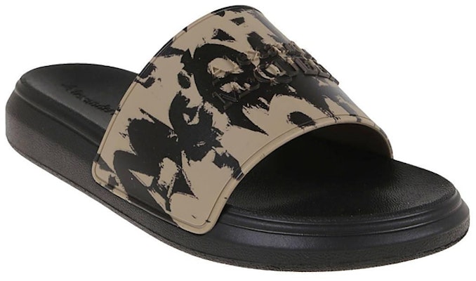 亞歷山大·麥昆 標誌印花拖鞋 淺褐色 Order 亞歷山大·麥昆 標誌印花拖鞋 淺褐色