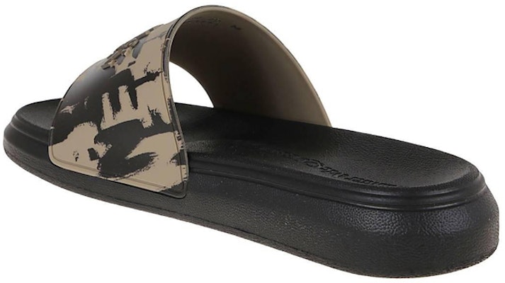 亞歷山大·麥昆 標誌印花拖鞋 淺褐色 Lookbook 亞歷山大·麥昆 標誌印花拖鞋 淺褐色