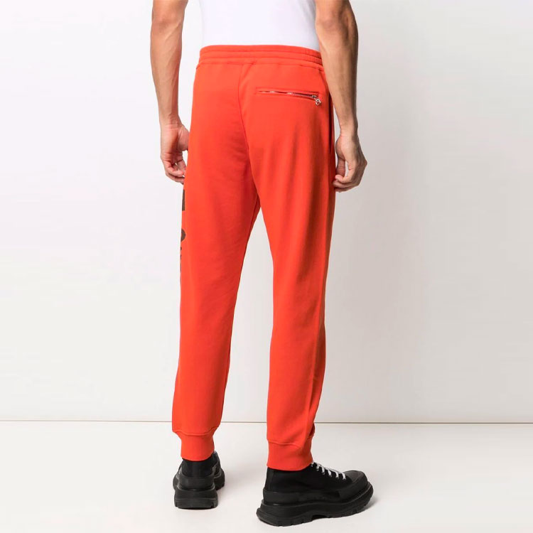 Purchase Alexander McQueen Seluar Joging Logo Cetakan Jingga. 662580-QRZ71-0909