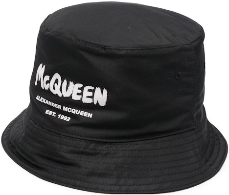 Alexander McQueen Topi Baldi Logo Cetak Kasual Poliester Hitam 6677794404Q1078 Buy Alexander McQueen Topi Baldi Logo Cetak Kasual Poliester Hitam 6677794404Q1078