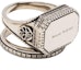 Buy Alexander McQueen Logo Ring Silver for Men 711089J160Y0446