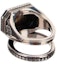 Shop Alexander McQueen Logo Ring Silver for Men 711089J160Y0446