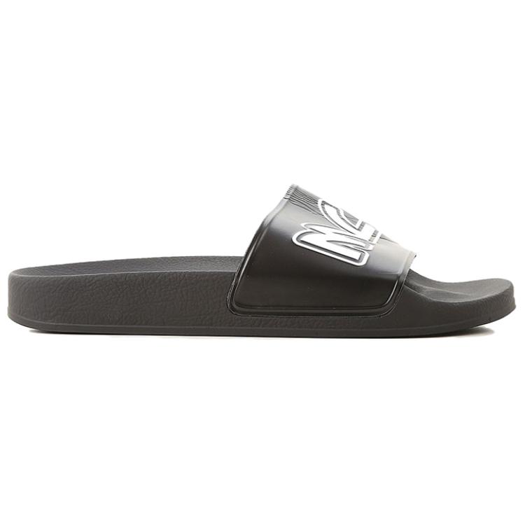 Order Alexander McQueen Selipar Logo Hitam Putih 547040-R2587-1006