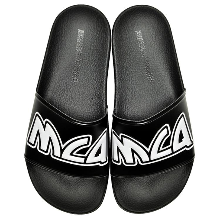 Sizing Alexander McQueen Selipar Logo Hitam Putih 547040-R2587-1006