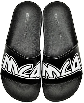 Alexander McQueen Selipar Logo Hitam Putih 547040-R2587-1006 Sizing Alexander McQueen Selipar Logo Hitam Putih 547040-R2587-1006