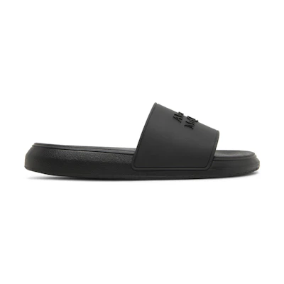 (W) Alexander McQueen Logo Slides 'Black'