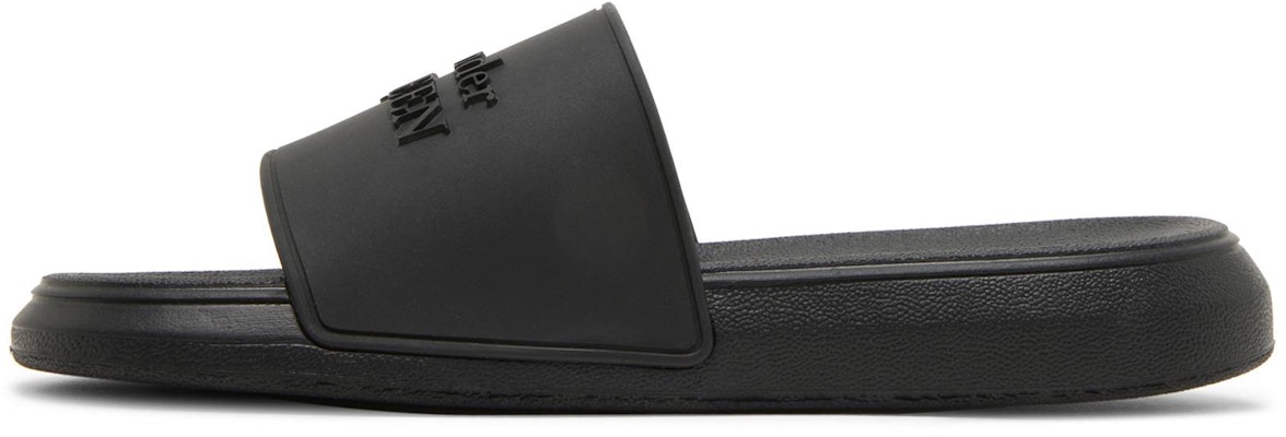 (Women) Alexander McQueen Logo Slides 'Black' 666983-W4QS0-1000 Lookbook (Women) Alexander McQueen Logo Slides 'Black' 666983-W4QS0-1000