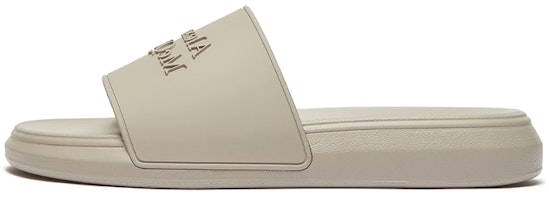 Alexander McQueen Logo Slides Stone 663564W4QS01601 Alexander McQueen Logo Slides Stone 663564W4QS01601
