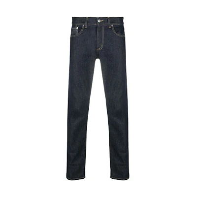 Alexander McQueen Logo Studded Slim Fit Jeans Denim Pants. 650101-QQY18-4142
