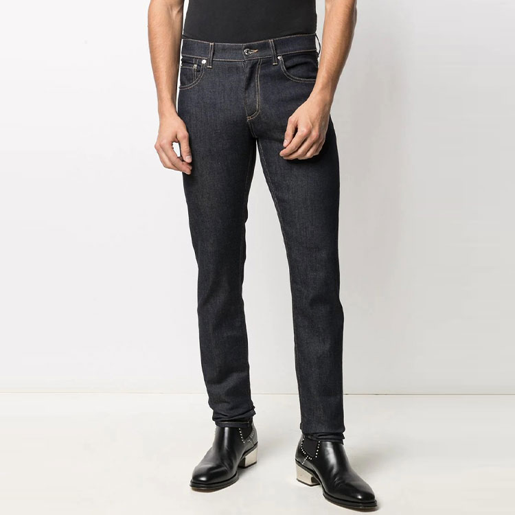 Lookbook 亞歷山大·麥昆標誌鉚釘修身牛仔褲丹寧長褲 650101-QQY18-4142