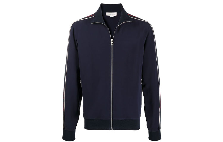 Alexander McQueen Logo Tape Jacket Blue 625377-QQR38-4250