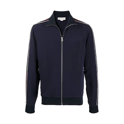 Alexander McQueen Logo Tape Jacket Blue 625377-QQR38-4250