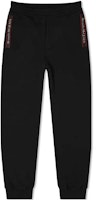 Alexander McQueen Logo Tape Knit Joggers Black 642664-QRX75-0902 Alexander McQueen Logo Tape Knit Joggers Black 642664-QRX75-0902