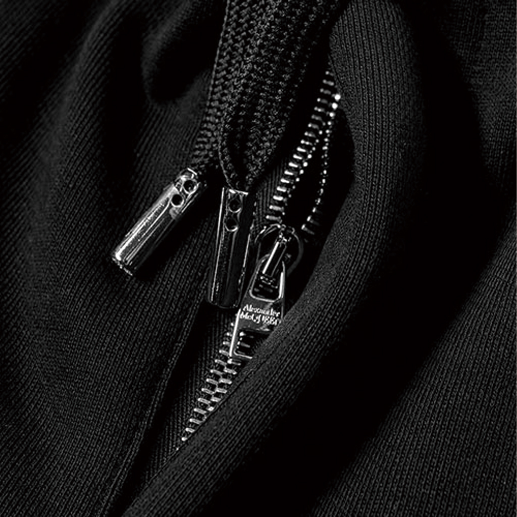 Details for Alexander McQueen 標誌織帶針織運動長褲 黑色 642664-QRX75-0902