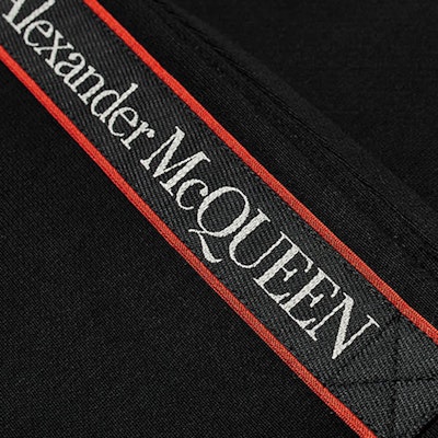 Alexander McQueen 標誌織帶針織運動長褲 黑色 642664-QRX75-0902 Sizing Alexander McQueen 標誌織帶針織運動長褲 黑色 642664-QRX75-0902