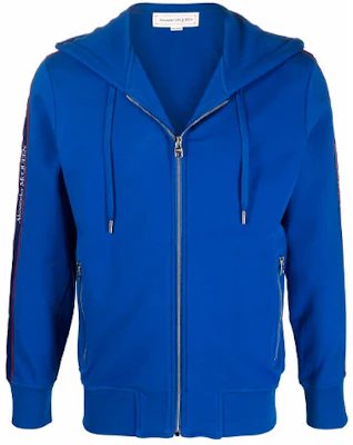 アレキサンダー・マックイーン ロゴトリムフーディースウェットシャツ ブルー 654794QRX750903 Buy アレキサンダー・マックイーン ロゴトリムフーディースウェットシャツ ブルー 654794QRX750903