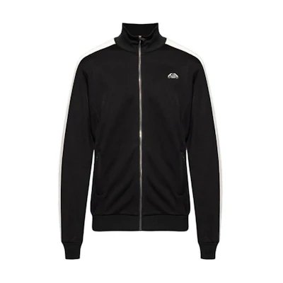Alexander McQueen Logo Zip-Up Jacket Black Long Sleeve High Collar 781897-QXAAH-4100