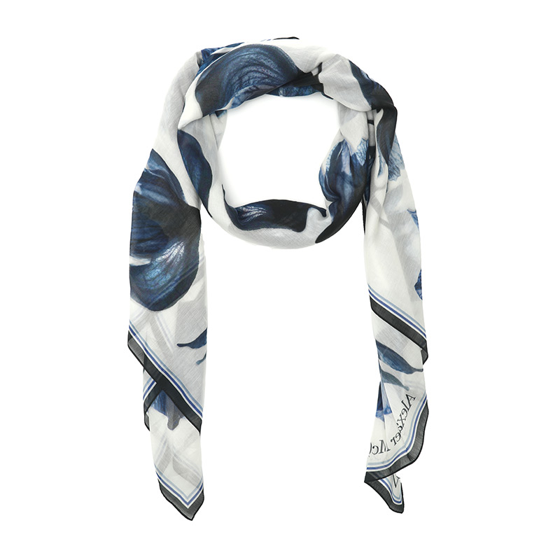 Alexander McQueen Long Scarf Women Off-White 7101593624Q9060