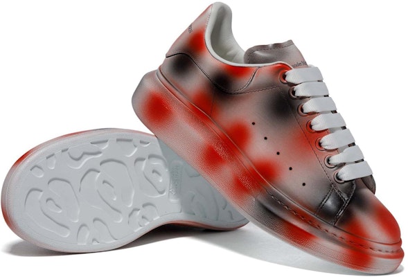 亚历山大·麦昆低帮红黑配色 730083WICW18911 Shop 亚历山大·麦昆低帮红黑配色 730083WICW18911