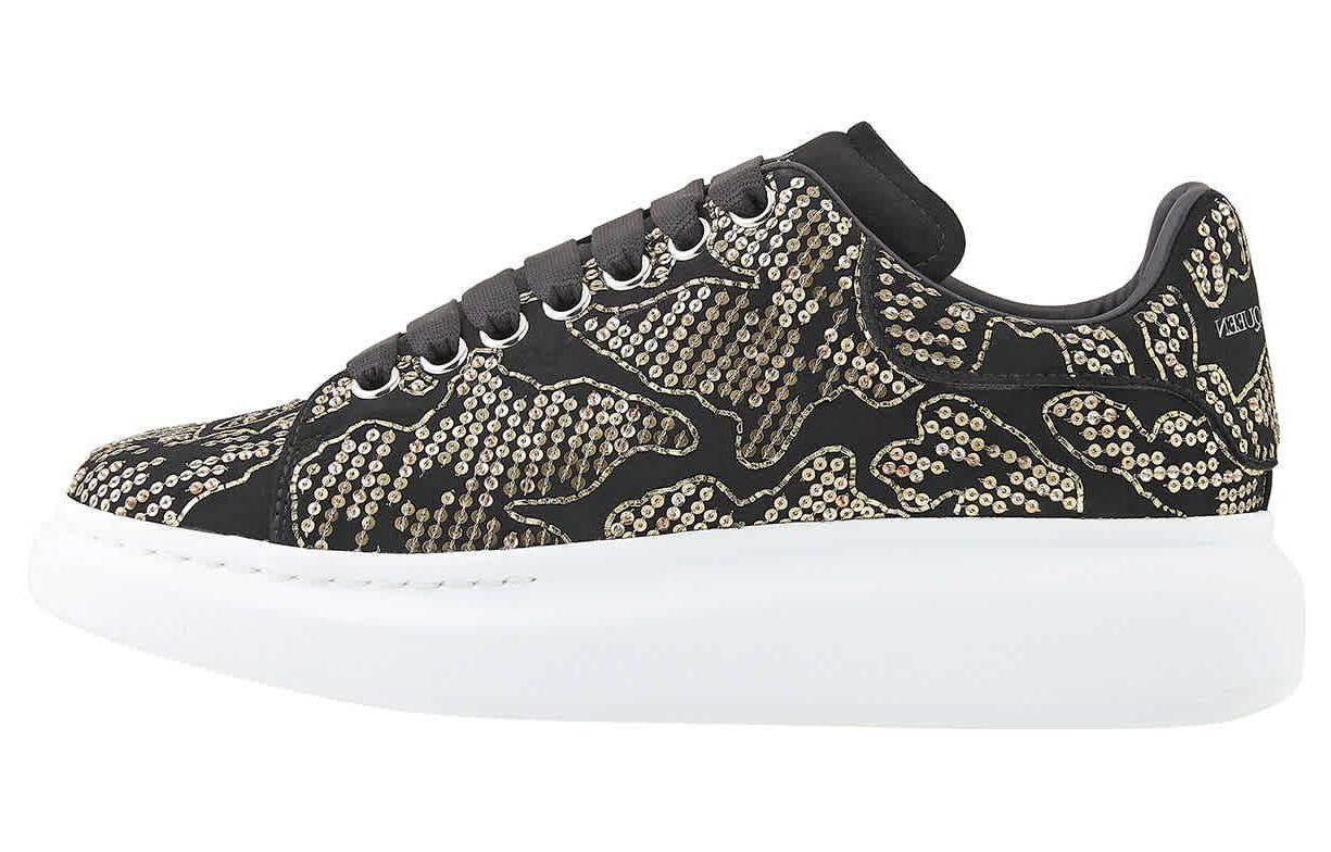 Alexander McQueen Low Top 'Black Leather' 683673WHCE1081