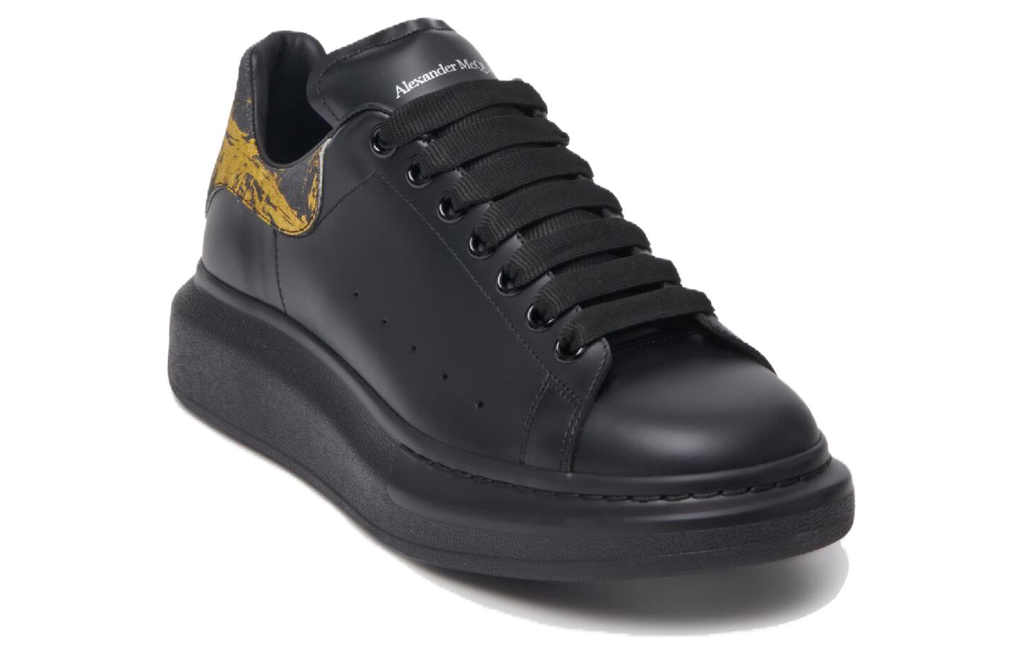 Order アレキサンダー・マックイーン 黒革ローカット 782463WIE9P1088