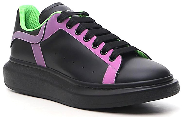 Lookbook アレキサンダー・マックイーン　ローカット 黒×ピンク 662651WIA4P1356