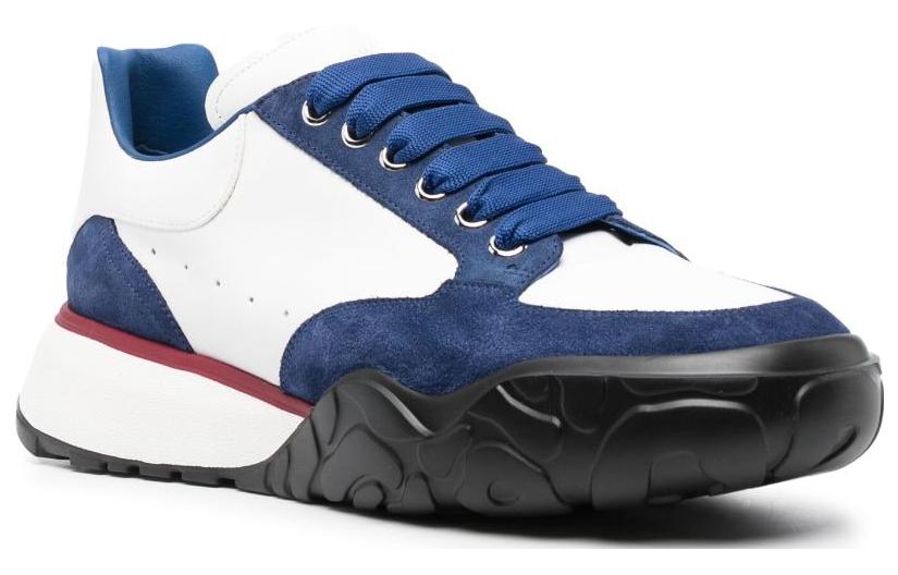 Order Alexander McQueen Low Top ''Blauw Wit'' 705117WID618827