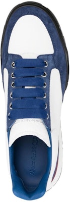 Alexander McQueen亞歷山大麥昆 牛皮 圓頭繫帶 防滑 低筒 生活休閒鞋 男款 藍白色 Shop Alexander McQueen亞歷山大麥昆 牛皮 圓頭繫帶 防滑 低筒 生活休閒鞋 男款 藍白色