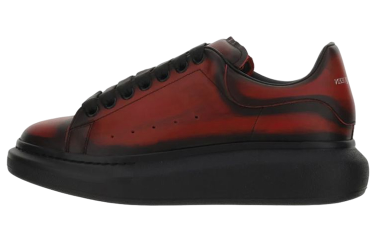 Alexander McQueen Low Top Lace-Up 'Black Red' 553680WHU306042