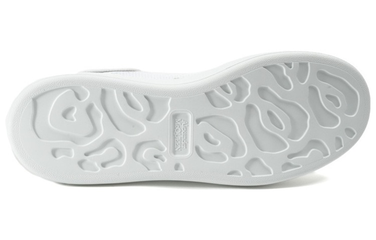 Shop Alexander McQueen Scarpe Basse Stringate ''Tessuto Bianco'' 668700WIAFD9000