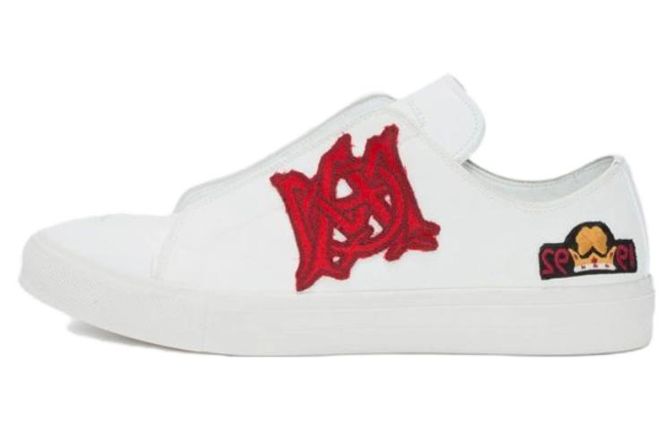 Buy アレキサンダー・マックイーン 白 ローカットスニーカー 457335WHJ8C9026