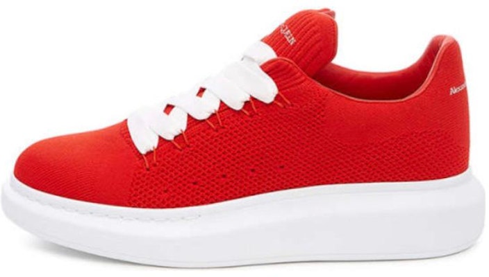 Alexander mcqueen knitted wedge online sole sneaker