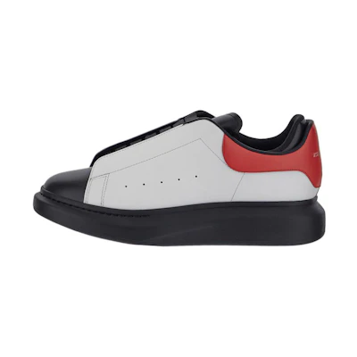 Alexander McQueen Low Top Lace Up Sneaker 'White Black Red'