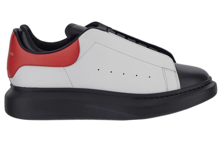 Order Alexander McQueen Lage Sneakers Veters ''Wit Zwart Rood'' 735772WICY89183