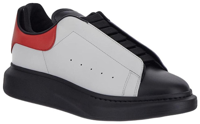 亞歷山大·麥昆 皮革 低幫繫帶圓頭 時尚板鞋 男款 白黑紅 Lookbook 亞歷山大·麥昆 皮革 低幫繫帶圓頭 時尚板鞋 男款 白黑紅