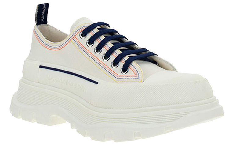 Lookbook アレキサンダー・マックイーン 白ローカット マーティンブーツ 662683W4MV49791