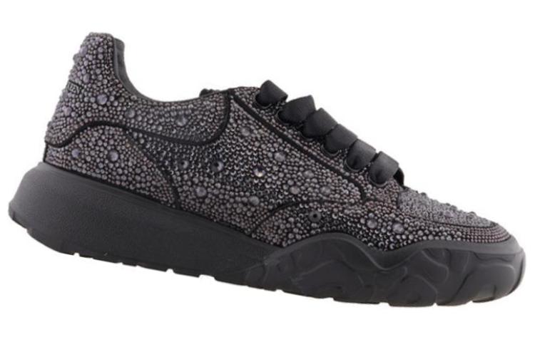 Order Alexander McQueen Low Top Sneaker 'Hitam' 705119WHCET1000