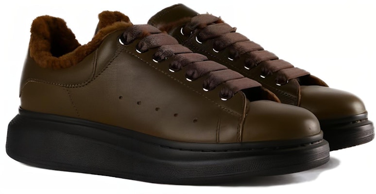 Alexander McQueen亞歷山大麥昆 牛皮 舒适休閒 低筒 板鞋 男款 深棕色 Order Alexander McQueen亞歷山大麥昆 牛皮 舒适休閒 低筒 板鞋 男款 深棕色