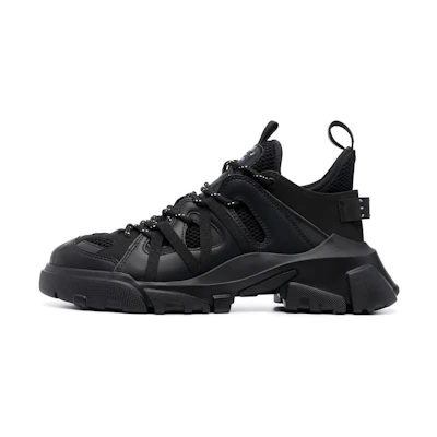 Alexander McQueen McQ Descender Lace-Up Sneakers 'Core Black'